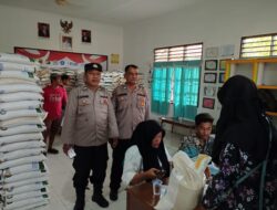 Polres Tanjungbalai Amankan Penyaluran Bantuan Cadangan Beras