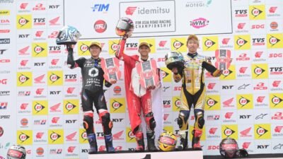 CBR250RR Tampil Perkasa di ARRC Jepang, Pebalap Astra Honda Sapu Juara Pertama