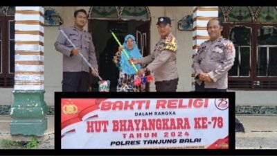 Sambut HUT Bhayangkara, Polsub Sektor Datuk Bandar Timur Gelar Bhakti Religi