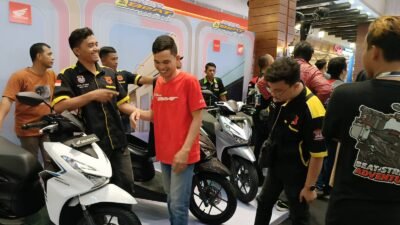 Heboh, Komunitas Skutik Sambut All New Honda BeAT di Sumatera Utara