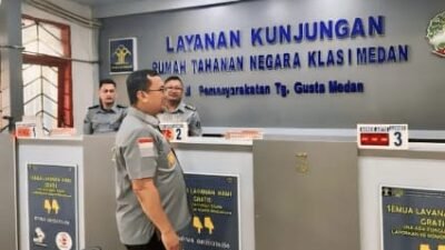 Kadivpas Kanwil Kemenkumham Sumut monitoring dan evaluasi Rutan Kelas I Medan