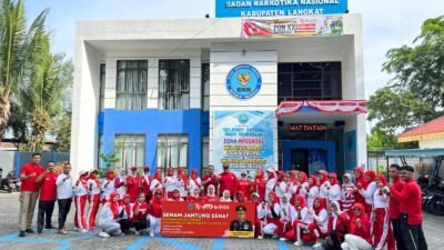 BNNK Langkat & KJS Gelar Olahraga Bersama