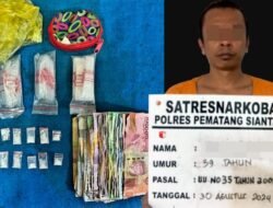 Bekas Rumah Potong Siantar Lapak Narkotika, Pemainnya Seorang Residivis Ditangkap