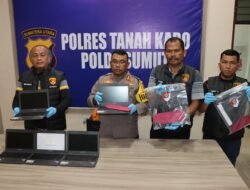 Polres Tanah Karo Bekuk Tersangka Pencurian Chromebook di Kabanjahe