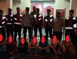 8 Pelajar Anggota Gemot Dijongkokkan di Polsek Medan Baru, Berbagai Sajam Diamankan