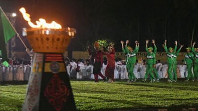 Ribuan Masyarakat Saksikan Moment Bersejarah Pembukaan PON XXI di Sumut