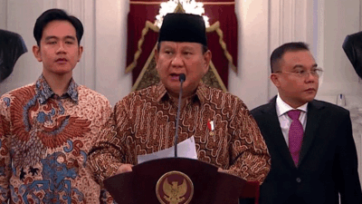 Daftar Lengkap Jajaran Menteri Kabinet Prabowo-Gibran