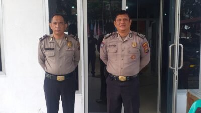 Satgas Operasi Mantap Praja Toba Polres Tanjungbalai Jaga Kantor KPU