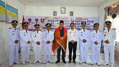 Bupati Humbahas Kukuhkan 7 Kepala Desa se Kecamatan Baktiraja