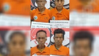 Gerebek Narkoba di Medan Deli, Polisi Tangkap 4 Orang Diduga Pengedar