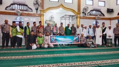 Jaga Keamanan Jelang Pilkada, Polres Tanjungbalai Gelar Gassuling Damas di Masjid Ubudiyah