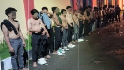 Usai Pelantikan, 21 Anggota Geng Motor 234 SC Diamankan Polresta Deli Serdang