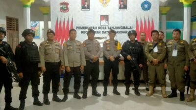 Pasca Penjoblosan Pilwako 2024, Polres Tanjungbalai dan TNI Patroli Cipta Kondisi