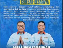 Unggul di Quick Count 52 Persen, ProJo Muda Sumut Ucapkan Selamat Kepada dr Asri Ludin Tambunan-Lom Lom Suwondo