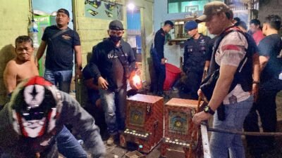 Polres Pelabuhan Belawan Gerebek Perjudian, 44 Mesin Ding-Dong Diamankan