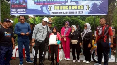 Ratusan Masyarakat Sei Lepan Ikuti Jalan Santai BrandanNers Family Gathering