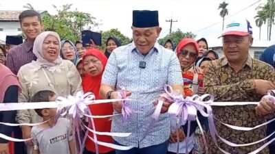 Jalan Pasar II Tanjung Selamat Diaspal, Warga Ucapkan Terimakasih kepada M Dahnil Ginting