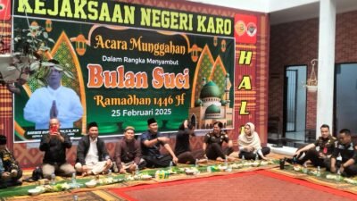 Kejari Karo Gelar Punggahan Sambut Bulan Suci Ramadhan 1446 H bersama BAZNAS 