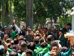 Demo Massa Al Washliyah Sempat Ricuh di Kantor Bupati Deliserdang
