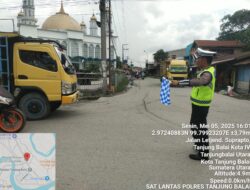 Antisipasi Macet Sat Lantas Polres Tanjungbalai Rutin Patroli Sore