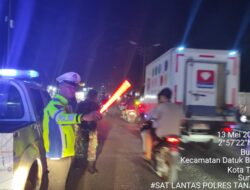 Sat Lantas Polres Tanjungbalai Setiap Malam Aktifkan Blue Light Patrol