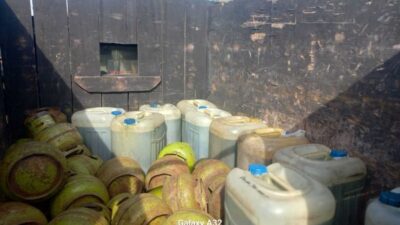 Brimob dan Ditkrimsus Poldasu Bongkar Penimbunan BBM Bersubsidi di Pancur Batu