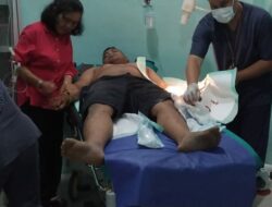 Jaksa Jhon Wesly Sinaga dan Staf TU Kejari Deliserdang Dibacok OTK di Sergai