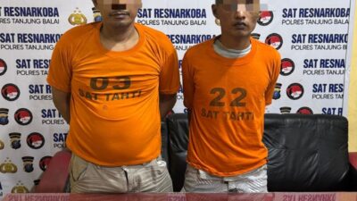 Respon Dumas Melalui Medsos, Polres Tanjungbalai Ringkus 2  Pengedar Narkoba