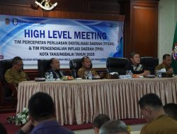 Wali Kota Tanjungbalai Buka High Level Meeting TP2DD dan TPID