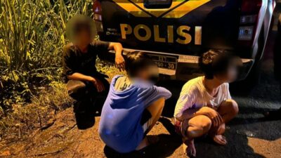 Patroli Presisi Polrestabes Amankan 4 Remaja Terduga Pelaku Tawuran di Medan Johor