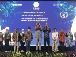 Presiden Direktur Agincourt Resources Dianugerahi Penghargaan TOP Leader on CSR Commitment 2025