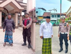 Ciptakan Kenyamanan Beribadah Polres Tanjungbalai Amankan Sholat Jumat