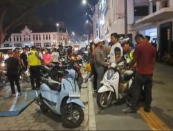 Satlantas Polrestabes Medan Gelar Razia, Puluhan Sepedamotor Diamankan