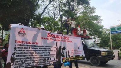 Mahasiswa Tabagsel Raya Geruduk Gedung KLHK RI, Seruan Tutup PT TPL Bergema di Jakarta