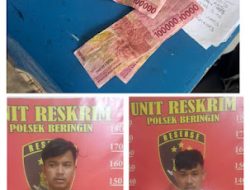 Dua Pelaku Pengedar Uang Palsu Beserta Barang Bukti Berhasil Diamankan Polsek Beringin