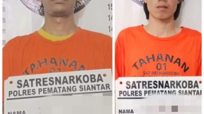Polres Pematangsiantar Tangkap Dua Tersangka Pengedar Sabu