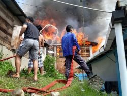 Kebakaran di Kota Padangsidimpuan, 4 Kios dan 1 Rumah Hangus