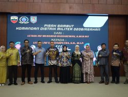 Sekda Tanjungbalai Hadiri Pisah Sambut Dandim 0208/Asahan