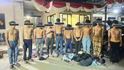 Tawuran Pecah di Kabanjahe, Polres Karo Amankan 10 Remaja 
