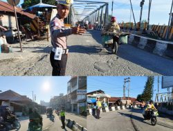 Jaga Keselamatan Pengguna Jalan, Satlantas Polres Tanjungbalai Gatur Lalin di Pagi Hari