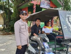 Sambut Kemerdekaan RI ke-80, Polsek Tanjungbalai Selatan Himbau Warga Pasang Bendera