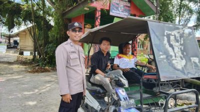 Sambut Kemerdekaan RI ke-80, Polsek Tanjungbalai Selatan Himbau Warga Pasang Bendera