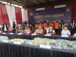 Bawa Puluhan Kilogram Sabu, Paman dan Keponakan Diciduk Polrestabes Medan