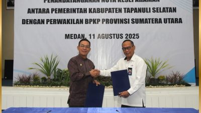 Pemkab Tapsel dan BPKP Sumut Teken MoU Perkuat Akuntabilitas dan Tata Kelola Pemerintahan