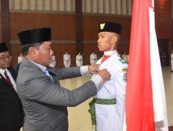 Wabup Lom Lom Suwondo Kukuhkan 45 Anggota Paskibraka Deliserdang 