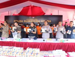 473 Kg Sabu dan 110 Ribu Ekstasi Diamankan Polda Sumut Dari 3 Kabupaten