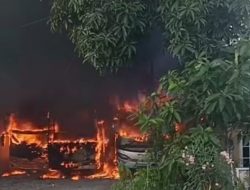 Tiga Bus Dan Dua Rumah Ludes Terbakar di Hamparan Perak