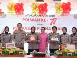 Syukuran HUT Polwan ke-77: Kapolres Tanjungbalai Harapkan Polwan Makin Berkompetensi dan Humanis