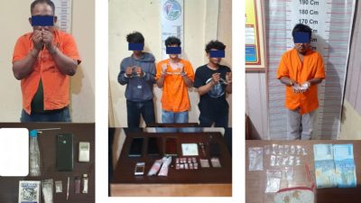 Sat Narkoba Polres Langkat Bekuk 5 Tersangka, Amankan 6,31 Gram Sabu