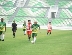 Laga Persahabatan Kejati Sumut Vs Pimpinan Media Berjalan Hangat dan Sportif